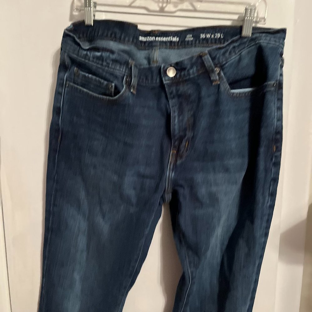 MENS AMAZON JEANS Slime Mince SZ 36X29